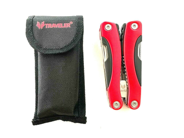 Multi Tool Pliers Pocket Knife Kit Folding Hand Knives Multi Tool Set Red