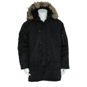 GI Style N-3B Parka - Black - Large