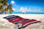 [Personalization Only] OFFICIAL NHL Jersey Personalized Beach Towel - Canadiens